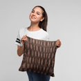 thumbnail image 5 of Plutus Brown Plush Pelt Animal Faux Fur Luxury Throw Pillow - Double sided 16" x 16", 5 of 5