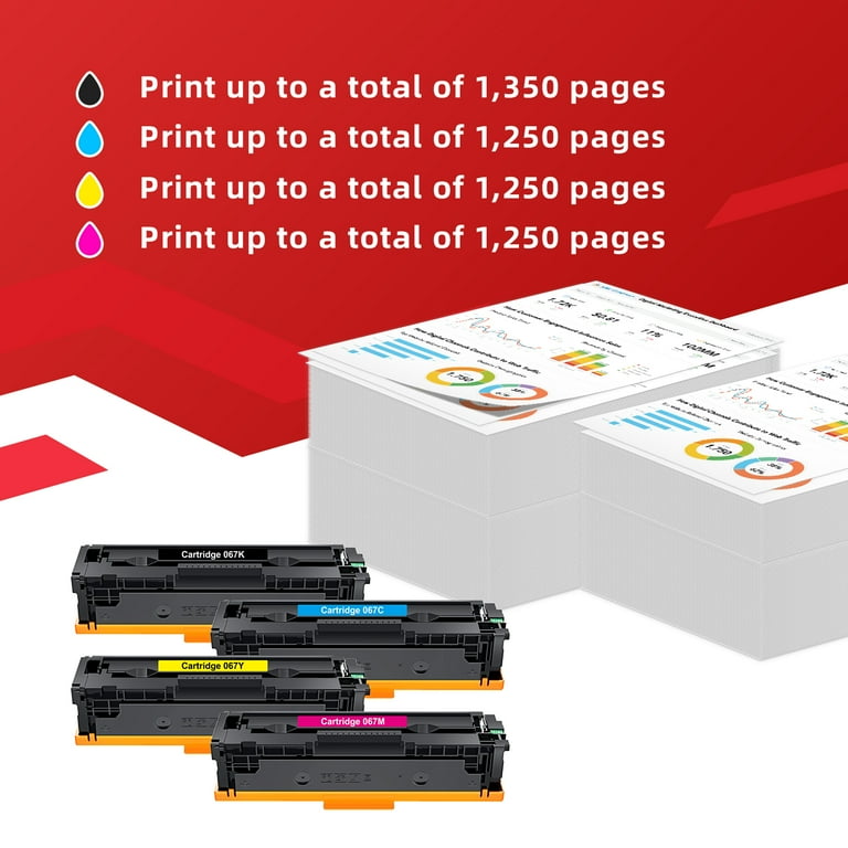 Buy Compatible Canon 067 Toner Cartridge Set Of 4 At Best Price