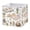 Open Book With Flowers, variant on Fabric Storage Bins Foldable Cube For Home Organization Baskets Gingham in Olive Green