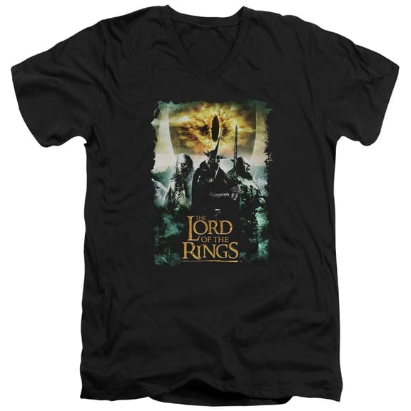 Lord Of The Rings - Villain Group - Slim Fit V Neck Shirt - X-Large