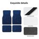 thumbnail image 4 of Fotbe Sparkling Blue Glitter Juego de 4 Tapetes para Auto con Estampado – Alfombrillas de Goma Reforzada, Diseño Antideslizante, Protección para Todo el Año – Vehículos, Autos, Camionetas y SUVs, 4 of 7