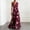 Wine, variant on Women's Elegant Tulip Print Maxi Dress Deep Sleeveless V Neck Pleated Flowy Dress Wedding Party Evening Gown Dreeses