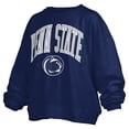 thumbnail image 2 of Women's Pressbox  Navy Penn State Nittany Lions Plus Size Nelson Janise Sweatshirt, 2 of 3