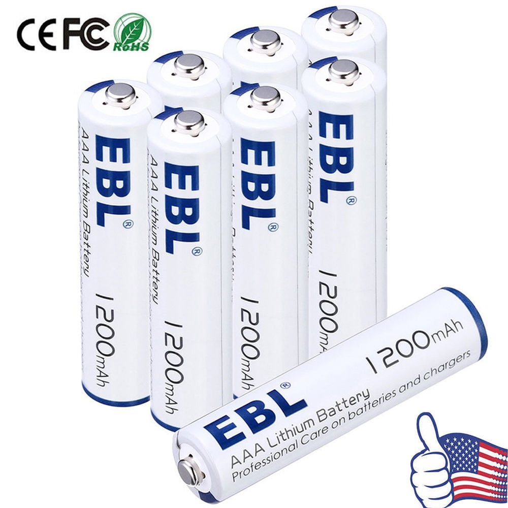 EBL 1200mAh AAA Lithium Batteries 1.5V Battery (16 Pack) Long Lasting & Leakproof