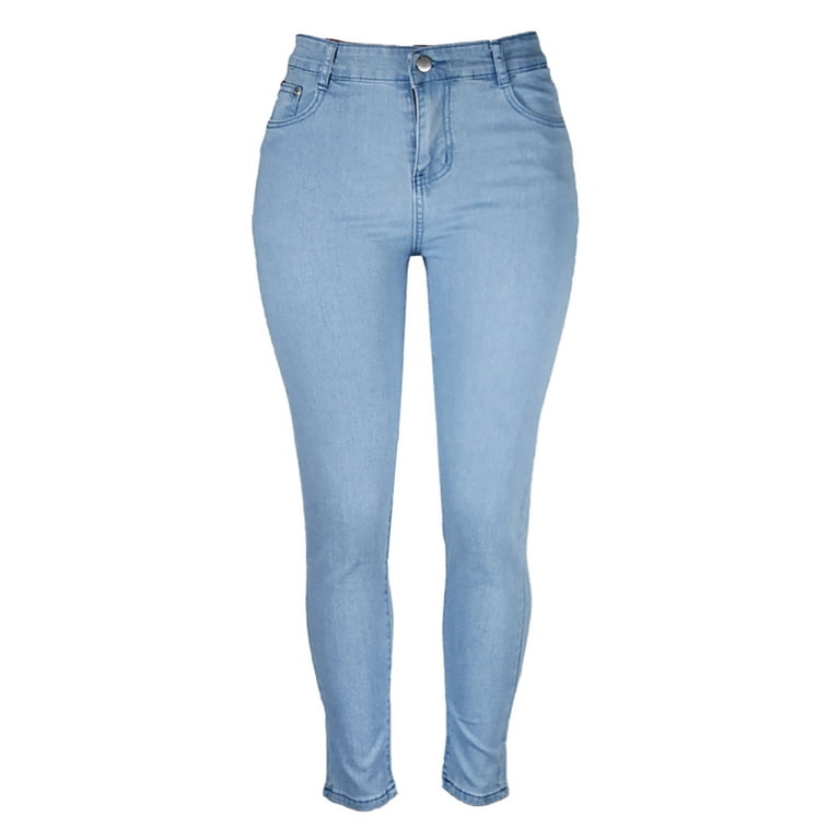 Ganfancp Plus Size Jeans for Women, Skinny Womens Jeans Fashion Casual Pencil Pants Summer Hot Girl Style Light XXL # Warehouse Sale Clearance - Walmart.com