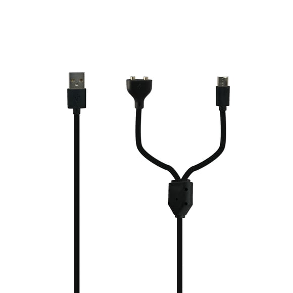 Cable de carga PDEEY NVK para collar antiladridos para perros, 0,8 m, negro