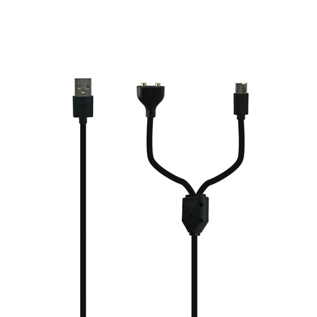 Cable de carga PDEEY NVK para collar antiladridos para perros, 0,8 m, negro