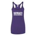 thumbnail image 2 of Wild Bobby Waymaker Inspirational/Christian Women Tri-Blend Racerback Tank Top, Purple Rush, Small, 2 of 5