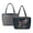 American Flag Eagle, variant on Mushroom Frog Print Women's Lightweight Quilted Tote – Reversible Stitching Shoulder Bag, Large 15" Laptop Handbag with Multiple Pockets, Perfect for Work Travel, Gray