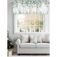 thumbnail image 3 of Eucalyptus Leaves Valances for Windows Vines Branch Plants Watercolor Kitchen Valance Curtain Rod Pocket Small Curtains for Cafe Bathroom Laundry Basement 42" x 12", 3 of 8