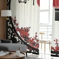 thumbnail image 5 of Lantern Plum Blossom Retro Gauze Curtains For Children's Bedroom Kitchen Screen For Living Room Holiday r Voile Curtain, 5 of 7