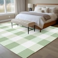 thumbnail image 5 of Sage Green Buffalo Check Area Rugs 8x10 for Living Room, Farmhouse Plaid Modern Geometric Non Slip Washable Rug Runner, Low Pile Indoor Floor Carpet Mat Bathroom Rugs for Bedroom, Kids Room, 5 of 9
