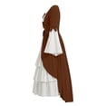 thumbnail image 5 of LEKWK Victorian Dress for Women Colonial Marie Antoinette Gown Classic Princess Dress Up Tiered Ruffled Elegant Renaissance Dress with Bow, 5 of 7