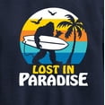 thumbnail image 3 of Instant Message - Lost In Paradise Sasquatch  - Toddler & Youth Crewneck Fleece Sweatshirt, 3 of 6