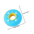 thumbnail image 2 of Minkissy 4 Pcs Roues de Patin de Couleur Bleue pour Enfants et Adultes Accessoire de Patinage à Roulettes, 2 of 8