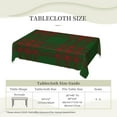thumbnail image 6 of Rectangle Table Cloth, Scottish Clan Menzies Red Green Tartan Resistant Washable Tablecloth Decorative Table Cover for Dining, Indoor and Outdoor, 6 of 6