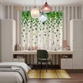 thumbnail image 4 of St. Patrick's Day Kitchen Curtains Window Panels, Spring Lucky Shamrocks Leaves Retro Country Insulated Window Treatment Curtain, Grommet Curtains for Bedroom/Living Room/Bathroom, 2 Piece 52"Wx84"L, 4 of 8
