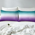thumbnail image 2 of Erosebridal Ombre Comforter Set Green Purple Teal Bedding Set Full Size Colorful Gradient Down Comforter Modern Abstract Quilt Duvet Insert Soft Warm Lightweight 1 Comforter with 2 Pillow Cases, 2 of 3