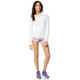 thumbnail image 2 of Aeropostale Womens LLD Quarter Zip Top Graphic T-Shirt, White, Juniors, Small, 2 of 2