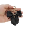 thumbnail image 4 of Unique Bargains 1 Pc Fashion Ribbon Bow Handbag Charm Bag Accessories Black, 4 of 5