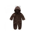 thumbnail image 3 of Newborn Baby Winter Warm Bear Jumpsuit Snowsuit Fleece Hoodie Romper S-XL, 3 of 3