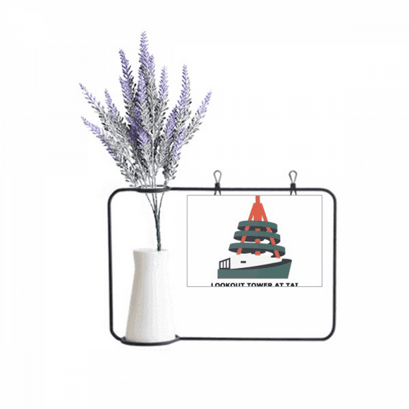 Hong Kong Tai Po Waterfront Park Artificial Lavender Flower Vase Bottle Card