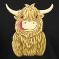 thumbnail image 3 of CafePress - Happy Highland Cow Men's Deluxe T Shirt - Mens Tri-blend T-Shirt, 3 of 4