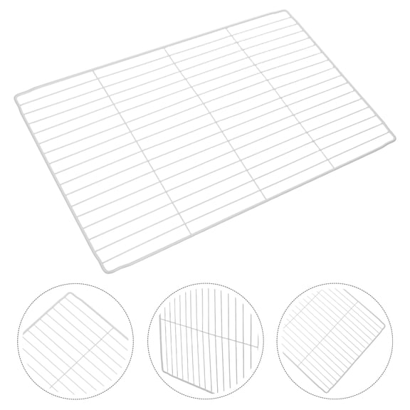 CTIRCHIU White Metal Refrigerator Organizer Dividers Wire Grid Shelf for Freezer and Fridge Efficient Storage Solution