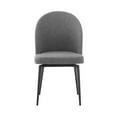 thumbnail image 5 of Armen Living Sunny 19" Fabric Swivel Dining Room Chairs in Gray/Black (Set of 2), 5 of 5