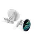 thumbnail image 3 of Sea Horse Stylish Stainless Steel Shirt Clip Cufflink Set for Men's Silver Jewelry - for Formal and Business Attire, 3 of 6
