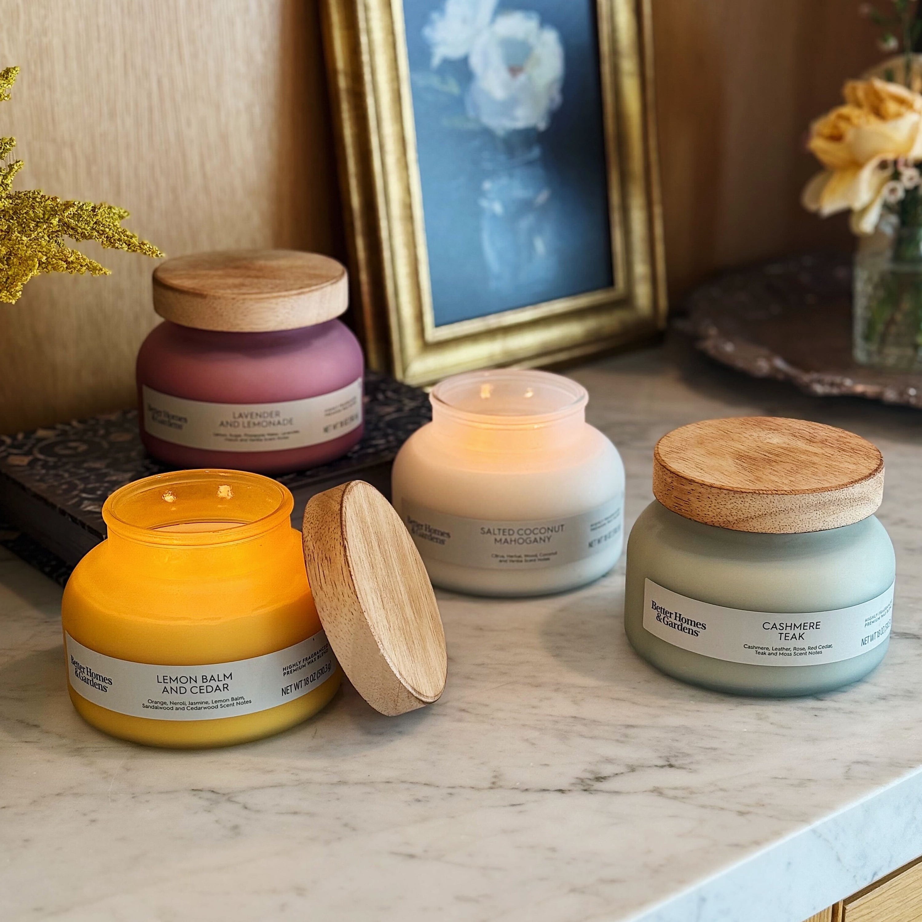 Better Homes and Gardens Lemon Balm and Cedar Scented 2-Wick
