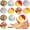 12Pcs, variant on 9 count Fuzzy Ball Toys - Safe Pom Pom Balls for Indoor Cats, Kitten Chasing Toys with (Multicolor)