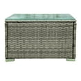 thumbnail image 6 of PORKISS 4 Piece Patio Furniture Set, All-Weather Wicker Rattan Outdoor Sectional Sofa Set with Cushions and Storage Box for Garden Poolside, Grey, 6 of 12