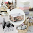 thumbnail image 4 of Foldable Fabric Storage Bin Home Cubes Clothing Organizer Bins Large Collapsible Box Basket for Home Organizer Pink Rose Bushes, 4 of 7