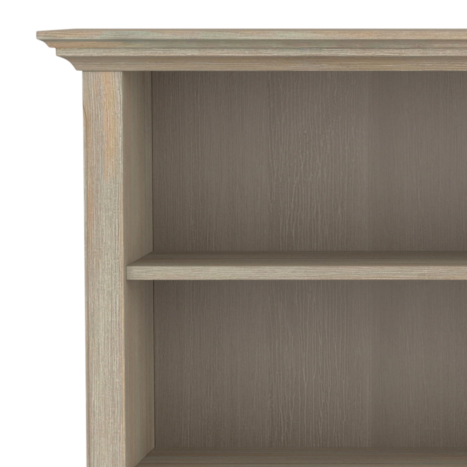 Simpli Home Amherst SOLID WOOD 44 inch x 44 inch Transitional Multi Cube Bookcase and Storage Unit in Distressed Grey