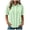Light Green, variant on Women's Ruffle Short Sleeve Blouse Pleated Button Down Casual Shirt 2026 Summer Fashion Business Work Clothes (Blue, L)