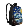thumbnail image 2 of Yuyamidu Starry Night Backpack for School Middle School Book Bags Fashion Bookbag for Girls 12-14 Portable Schoolbag with Adjustable Shoulder Strap, 2 of 6