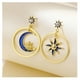 thumbnail image 5 of Pendientes Colgantes de Aleación Ganfancp Sol y La Personalidad de La Moda de Diamantes 1 Par, 5 of 6