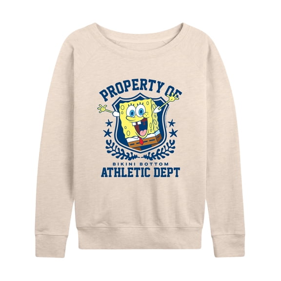 SpongeBob SquarePants - Property Of Bb Athletic Dept - Women's Lightweight French Terry Long Sleeve Shirt