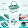 thumbnail image 3 of Tawom Collapsible Foot Spa with Heat,Temperature Control, Bubble, Red Light, Heated Foot Bath Massager with 8 Shiatsu Massage Rollers, Foot Soak Tub for Relaxation,Blue, 3 of 9