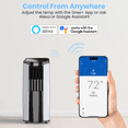 thumbnail image 3 of TOSOT 9,700BTU (5,000 BTU SACC) Portable Air Conditioner, Smart Wifi Control, AC Unit with Dehumidifier, Fan, Window Kit for Easy Installation, Cool Rooms Up to 300 Square Feet, Shiny Series, 3 of 8