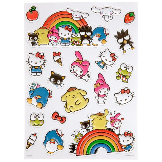 Hoja de pegatinas Trends International Hello Kitty and Friends