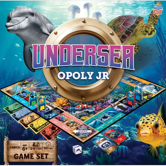 MasterPieces Undersea Opoly Jr. Board Game - Kids & Family Junior Board Games