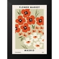 thumbnail image 2 of NKTN 11x14 Black Modern Framed Museum Art Print Titled - Flower Market Madrid, 2 of 5