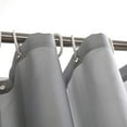 thumbnail image 3 of NIUTA Shower Liner, Standard Shower Curtain Liner Fabric 72 x 72 inch Full Size, Hotel Quality, Washable,Water Proof, Bathroom Curtains with Grommets, Grey, 3 of 9