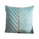 thumbnail image 2 of Funda de almohada plisada de terciopelo 45x45cm | Funda de cojín de terciopelo PV acolchado de color sólido • Cremallera oculta • Soporte lumbar de oficina duradero • Cabecero, sofá, protección de, 2 of 7