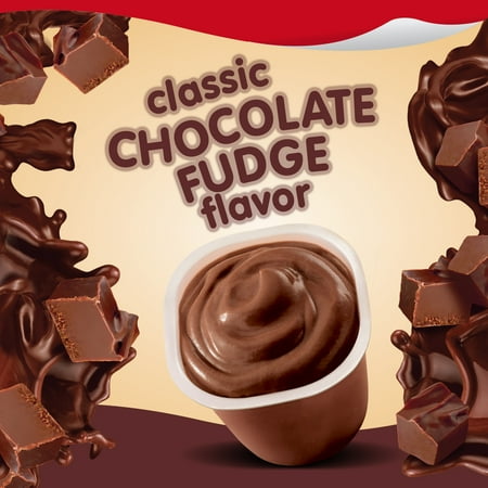 Snack Pack Chocolate Fudge Pudding, 3.25 oz Pudding Cups, 4 Count, 12 Pack