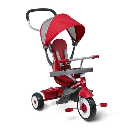 Radio Flyer, 4-in-1 Stroll 'N Trike, Grows with Child, (Best Push Tricycle For Toddlers)