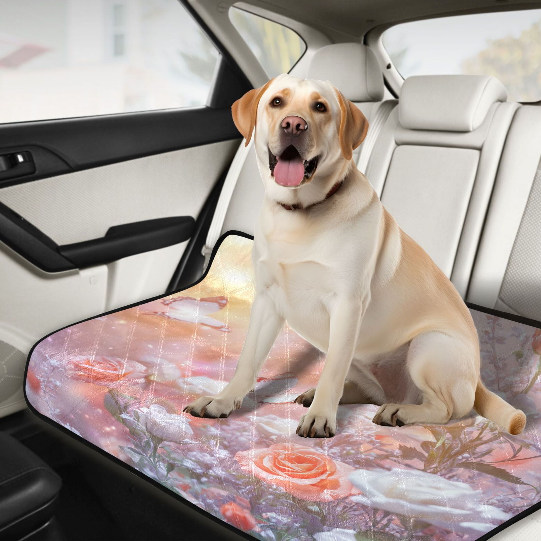 Qxltty Butterfly Gardens Cat litter Pads Pet Set of 2 Diaper Mats Center Anti-leakage Layer Absorbent Soft and Comfortable
