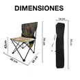 thumbnail image 4 of 4 Sillas Plegables de Camping y Playa para Exterior con Mesa CJR verde claro, 4 of 9